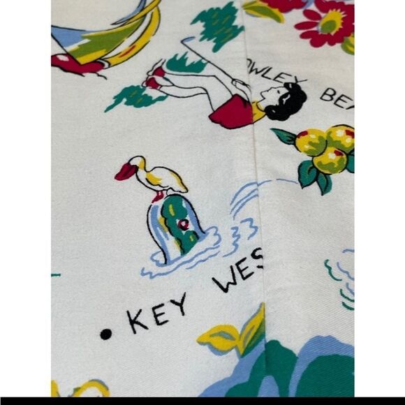 Cynthia Rowley Florida Beaches Themed Dress Spaghetti Tie Straps - Picture 9 of 9